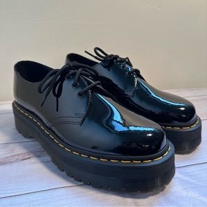 Dr Martens Black Patent 1461 Platform Sz 10 M 43 EU Doc Martens